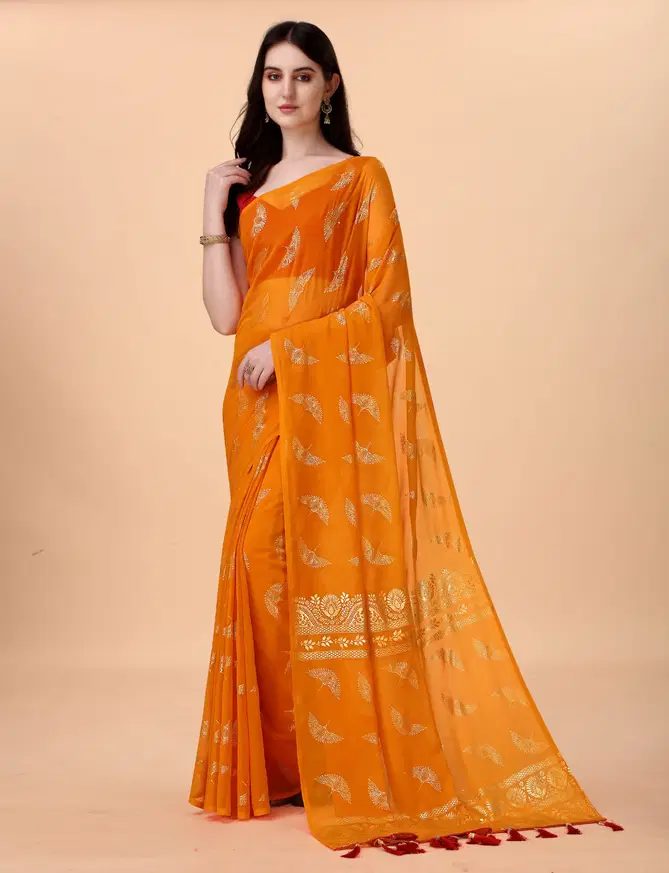 Dhruvi Butterfly Silk Designer Sarees Catalog